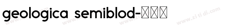geologica semiblod字体转换